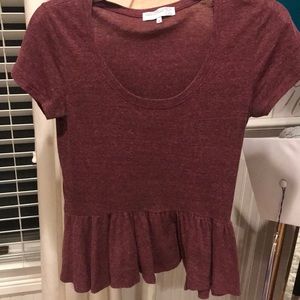Urban outfitters peplum tee